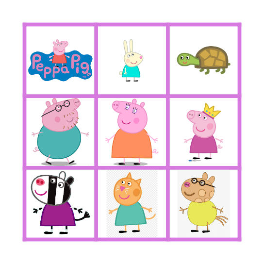 PEPPA BINGO Card