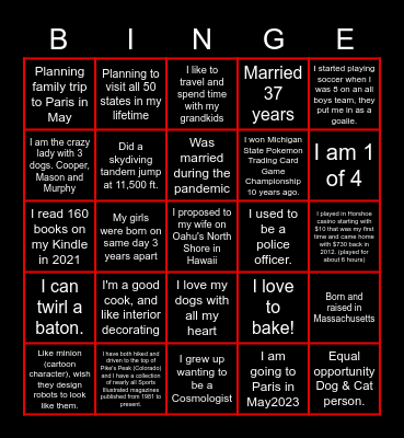 BINGEWORTHY BINGO! Bingo Card