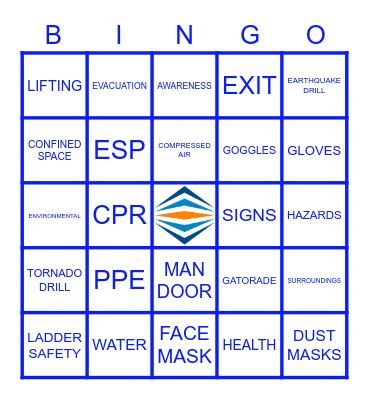 SAFETY BINGO Card