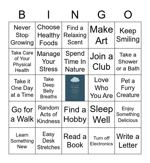 Self-Care Bingo Card