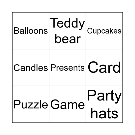 Bingo  Bingo Card