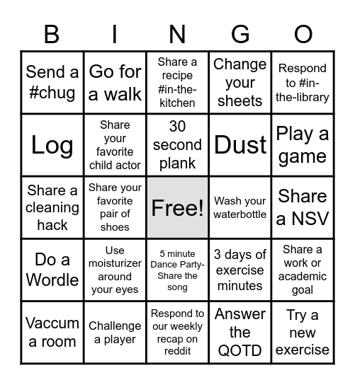 Mrs. White's Bingo - W2 Bingo Card