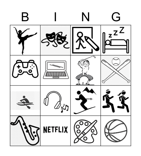 Das mag ich Bingo Card