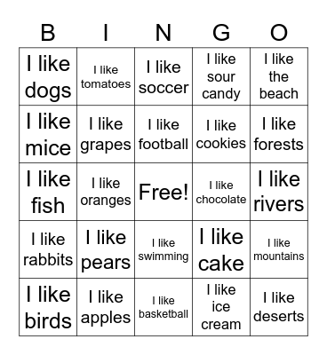 Agree or Disagree Bingo Card