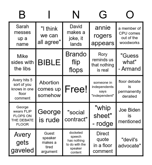 Fatima's CPU Bingo Card