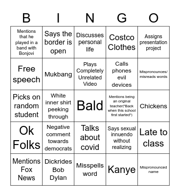 Hercek Bingo Card