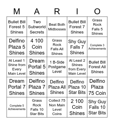 SMOS6E Bingo Card