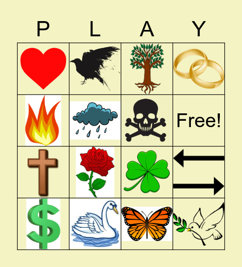 Symbolism Bingo! Bingo Card