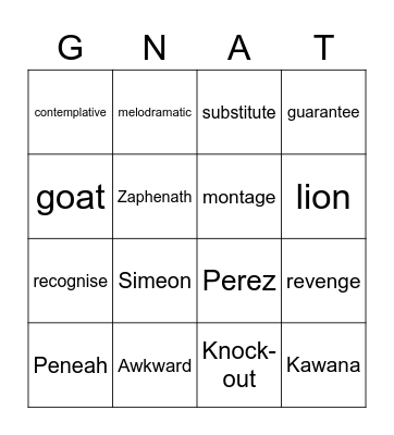 Pastor Panda's Sermon Bingo (16 October 2022) Bingo Card