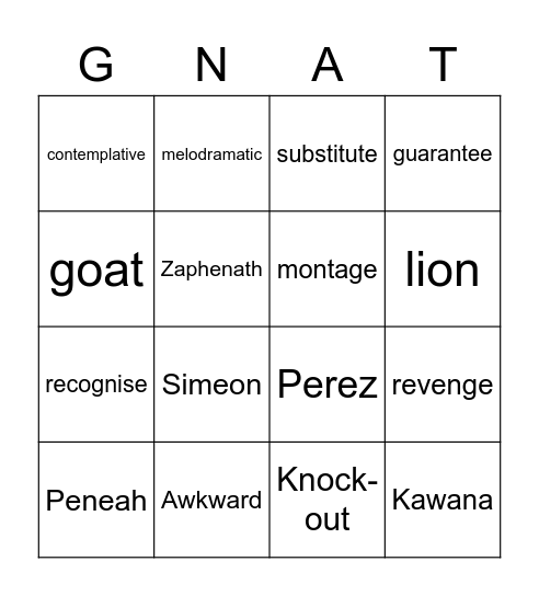 Pastor Panda's Sermon Bingo (16 October 2022) Bingo Card