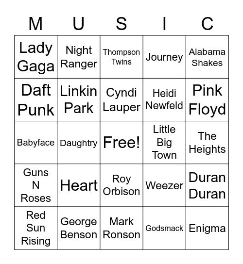 Music_10152022 Bingo Card