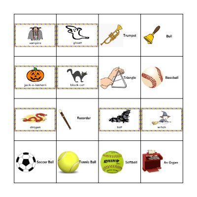 Do You Have a / an ? Bingo Card