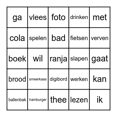 Leespraat Bingo Card