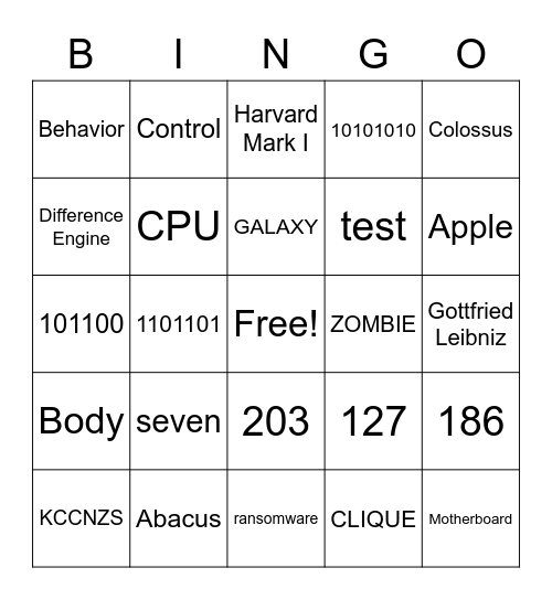 Programming Unit 1 Review! Bingo Card