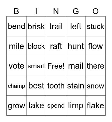 Level 27 Bingo Card