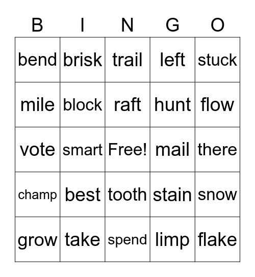Level 27 Bingo Card