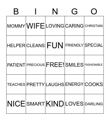 PRINCESS DEBBIE Bingo Card