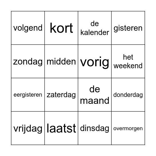 THEMA 3 Bingo Card