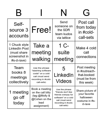Tropical SDR Bingo Card