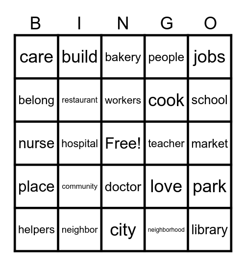 Hello, Neighbor! Bingo Card