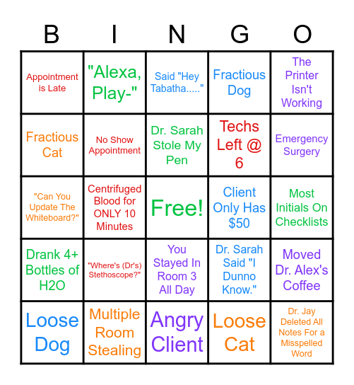 Tech Week 2022 Bingo Card