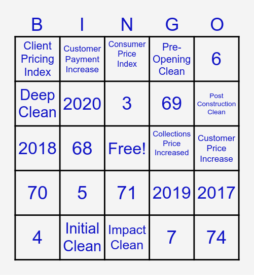 Jani-KINGO Bingo Card