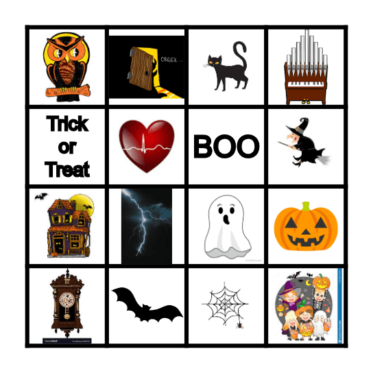 Spooky  Bingo Card