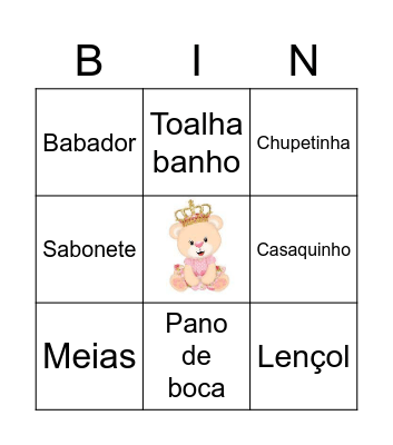 Bingo Sophia Bingo Card