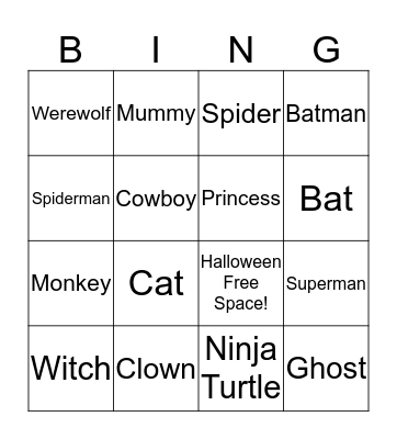 Halloween Book Buddy Bingo! Bingo Card