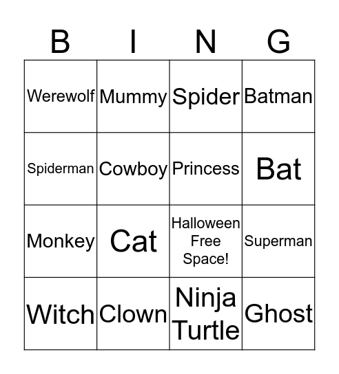 Halloween Book Buddy Bingo! Bingo Card