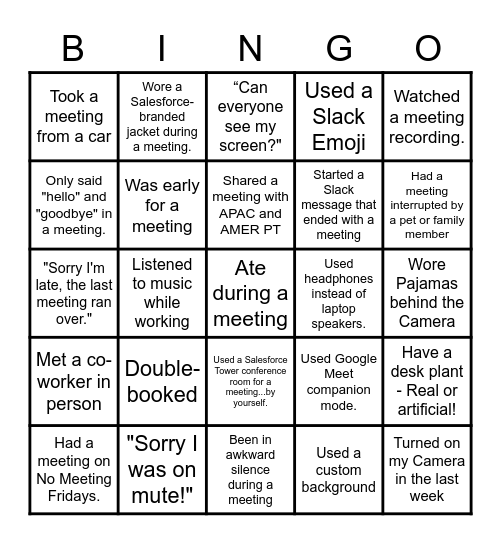 CCSA BT Celebration Bingo Card