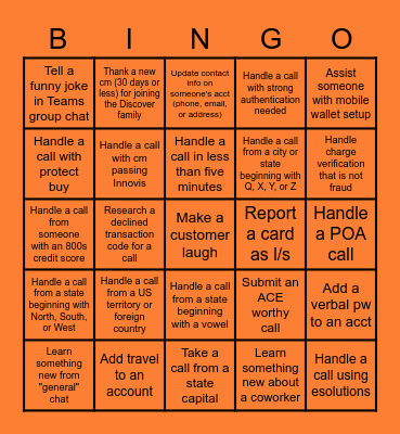 CPS Bingo! Bingo Card