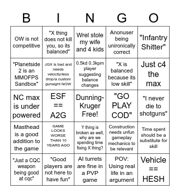 Two months of Mental Gymnastics (Reddit edition) Bingo Card