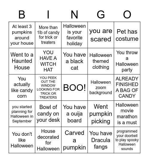 BECKER BINGO Card