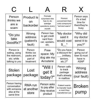 Tech Day 2022 Bingo Card