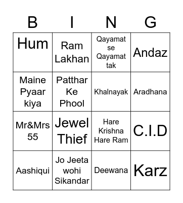 REUNION Bingo Card
