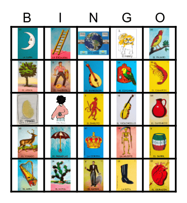 Lotería Bingo Card