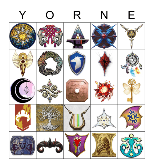 The Mighty Game of Bingo Card