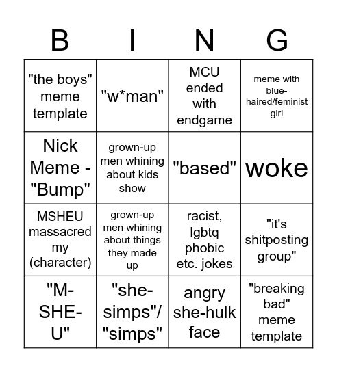 "INTELLIGENCIA" BINGO Card