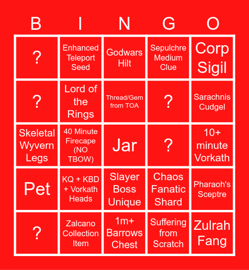 GOOSE'S XMAS BINGO Card