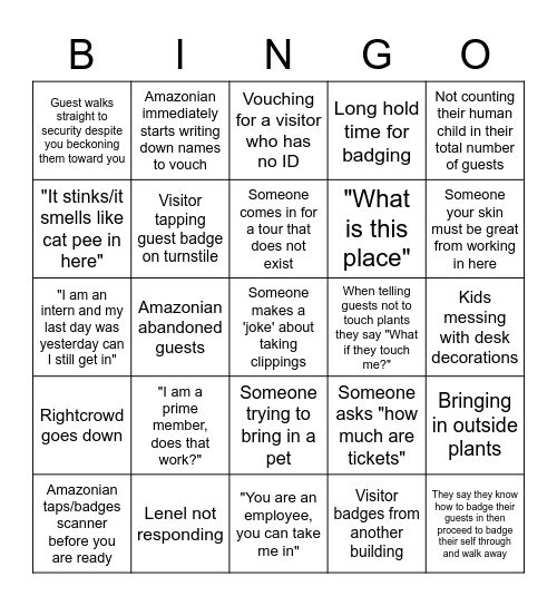 Spheres Desk Bingo Card