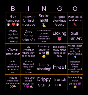 Nightmare Kennedy 2022 Bingo Card