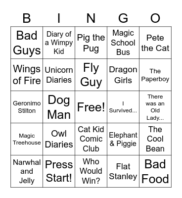 Book Fair Bingo! Bingo Card