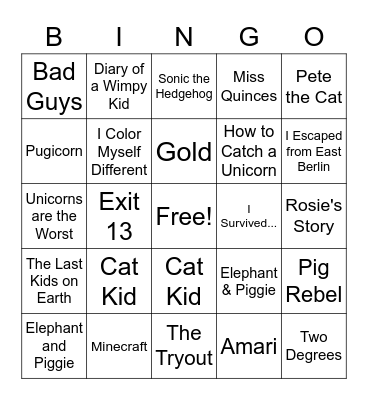 Book Fair Bingo! Bingo Card