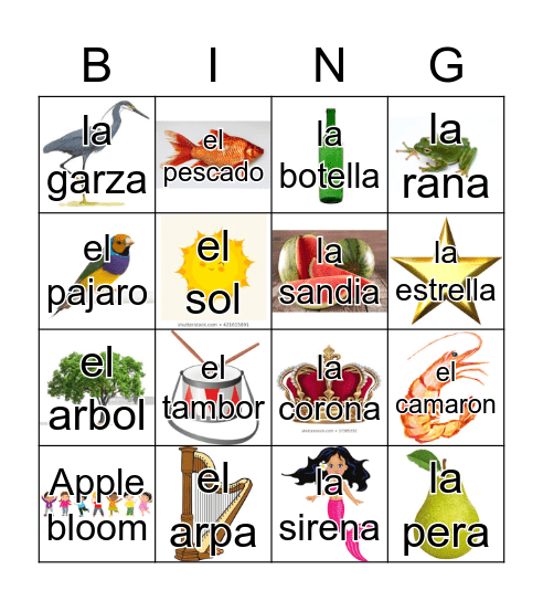 Loteria Mi Pueblito Bingo Card