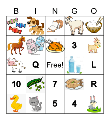 UP STARTERS U5+6 BINGO Card