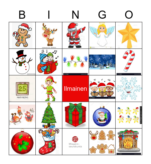 Christmas bingo Card