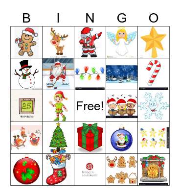 Christmas bingo Card