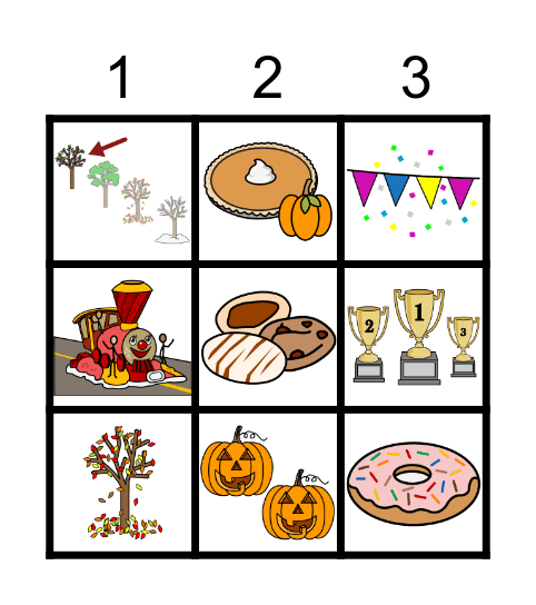 Pumpkin Show Bingo Card