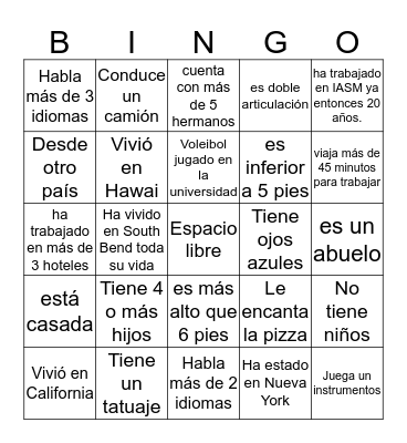 Halloween Bingo Card